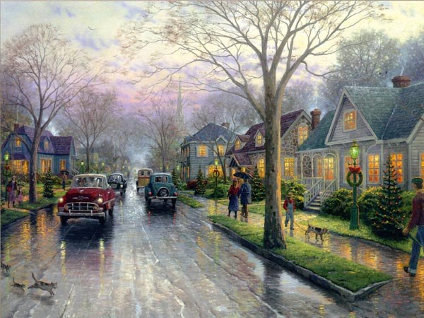 Thomas Kinkade Hometown Christmas